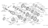 Diagram for Nissan 200SX Transfer Case Output Shaft Snap Ring - 32348-50J02