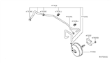 Diagram for Nissan Brake Booster Vacuum Hose - 47430-8J100