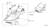 Diagram for Nissan Versa Headlight Cover - 26029-EM30A