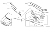 Diagram for Nissan Wiper Blade - 28895-EM30A