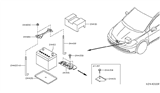 Diagram for Nissan Versa Note Battery Tray - 64866-9U10A