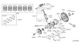 Diagram for Nissan Crankshaft - 12200-JA11A