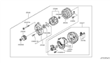 Diagram for Nissan 370Z Alternator Bearing - 23120-30R10