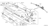Diagram for 2008 Nissan Murano Power Steering Hose - 49541-1AA0A