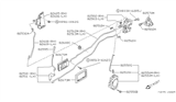 Diagram for Nissan Pathfinder Rear Passenger Door Handle Latch - 82502-83G00