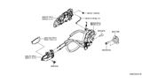 Diagram for Nissan NV Door Latch Assembly - 80501-9SE0A