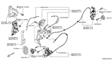 Diagram for Nissan NV Door Latch Assembly - 82500-9SG0A