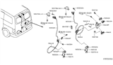 Diagram for Nissan NV Tailgate Lock - 90522-JX50B