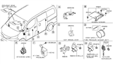Diagram for Nissan Juke Car Key - 28268-C990E