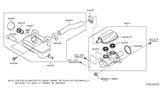 Diagram for Nissan NV Fuel Line Clamps - 16439-JX30A