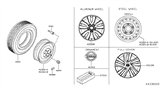 Diagram for 2014 Nissan NV Wheel Cover - 40315-3LM0A