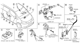 Diagram for Nissan Sentra Brake Light Switch - 25320-AX10A