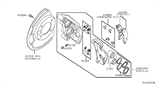 Diagram for Nissan Brake Caliper Repair Kit - 41001-1PA1B