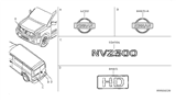Diagram for Nissan NV Emblem - 93490-1PA2A