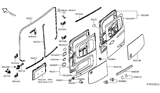 Diagram for Nissan NV Door Seal - 73873-1PA1A