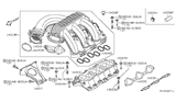 Diagram for Nissan NV Intake Manifold Gasket - 14032-EA200