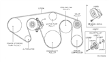 Diagram for Nissan Pathfinder Serpentine Belt - 11720-EA200