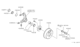 Diagram for Nissan Axxess Wheel Bearing - 43202-65E10