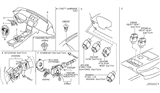 Diagram for Nissan 350Z Dimmer Switch - 25540-CF45A