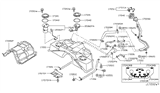 Diagram for Nissan 350Z Fuel Line Clamps - 01558-00401