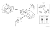 Diagram for Nissan 350Z Car Key - H0564-CD010
