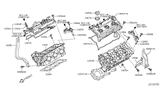 Diagram for Nissan Murano Cylinder Head - 11090-JA10A