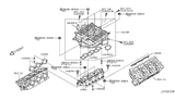 Diagram for Nissan 350Z Intake Manifold Gasket - 14032-AM600
