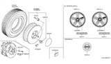 Diagram for Nissan 350Z Wheel Cover - 40342-ZB700