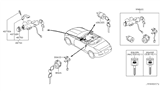 Diagram for Nissan 350Z Car Key - H0564-CF41A