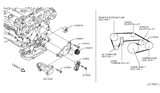Diagram for Nissan 350Z Timing Chain Tensioner - 11955-JK21A