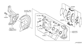 Diagram for Nissan Leaf Brake Caliper - 41011-1VA0B