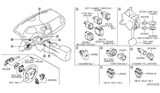 Diagram for Nissan Cube Turn Signal Switch - 25560-1AA0A