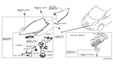 Diagram for Nissan Leaf Headlight - 26010-3NA1D