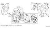 Diagram for Nissan Armada Brake Caliper Piston - 41121-ZC60A