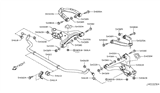 Diagram for Nissan Sway Bar Bushing - 54613-1LA0A
