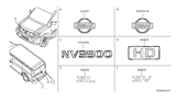 Diagram for Nissan NV Emblem - 93495-1PA0A