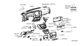 Diagram for Nissan NV Steering Column Cover - 68104-9JJ0A