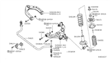 Diagram for Nissan NV Control Arm - 54501-1PA0E