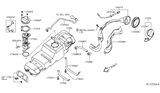 Diagram for Nissan NV Fuel Filler Neck - 17221-1PA0C