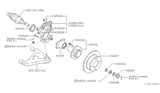 Diagram for Nissan 240SX Spindle - 43019-38F04