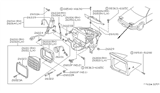 Diagram for Nissan 240SX Headlight Cover - 26095-40F00