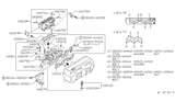 Diagram for Nissan Altima Throttle Body Gasket - 16175-53J00