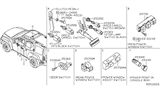 Diagram for Nissan Frontier Cruise Control Switch - 25300-62J0E