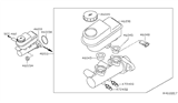 Diagram for Nissan Frontier Brake Master Cylinder - 46010-ZS00A