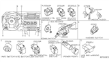 Diagram for Nissan Headlight Switch - 25560-9CH2A