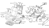 Diagram for Nissan Xterra Seat Cushion - 87350-ZL10D