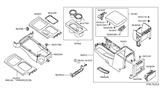 Diagram for Nissan Center Console Base - 96931-9BH0C