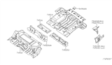 Diagram for Nissan Xterra Floor Pan - 74514-EA030