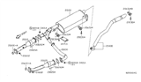 Diagram for Nissan Tail Pipe - 20100-ZL00A