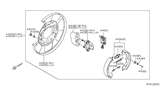 Diagram for Nissan Xterra Brake Backing Plate - 44010-EA070